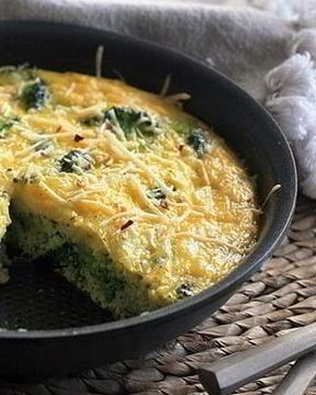 Омлет с брокколи