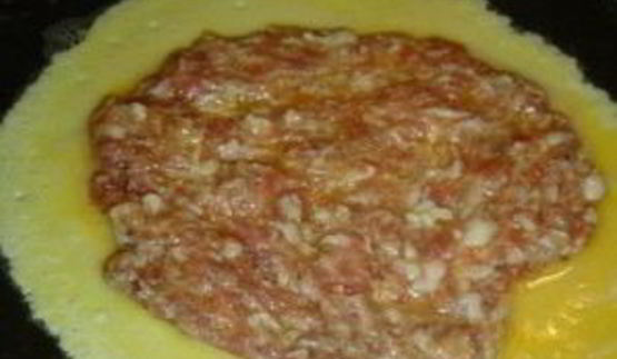 омлет с фаршем