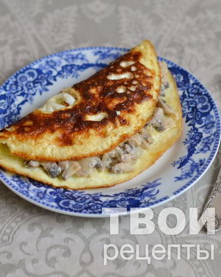 Рецепт омлета с грибами