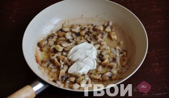 омлет с грибами