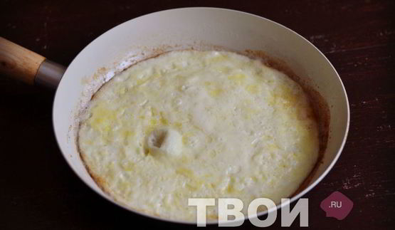 омлет с грибами