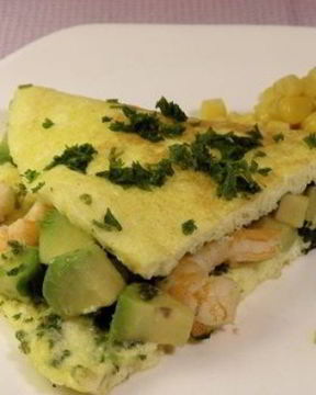 Омлет с морепродуктами