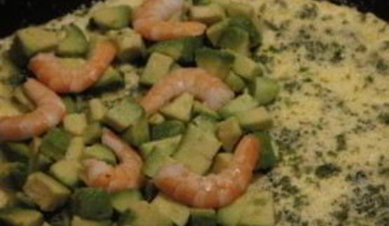 омлет с морепродуктами