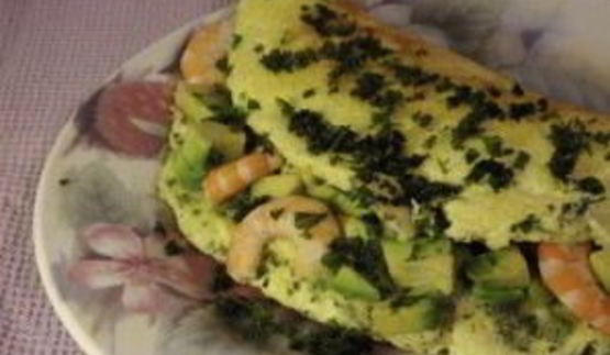 омлет с морепродуктами