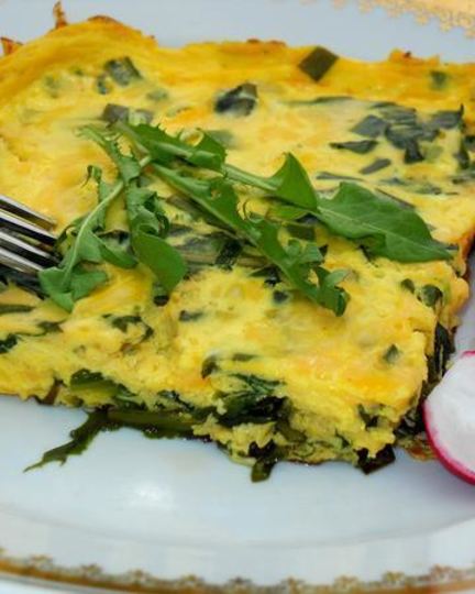 Рецепт омлета с одуванчиками