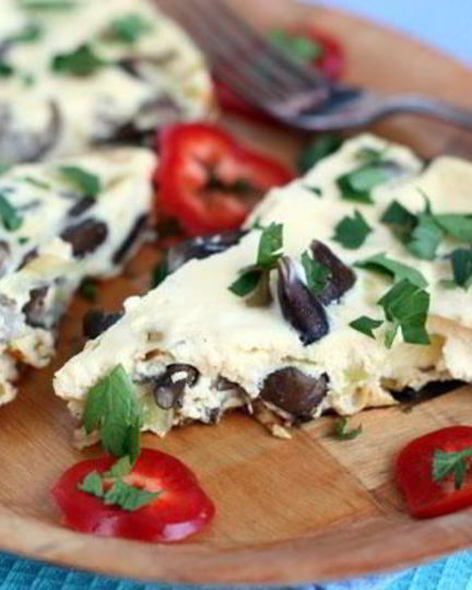 Рецепт омлета с опятами