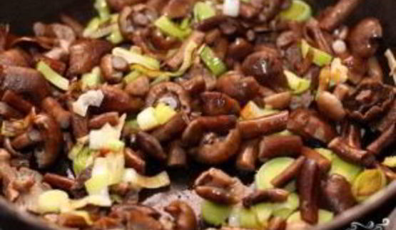 омлет с опятами