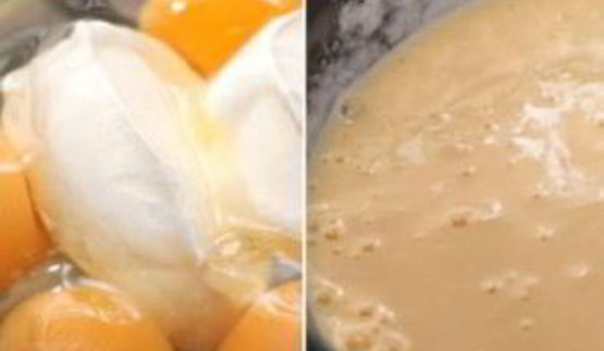 омлет с опятами