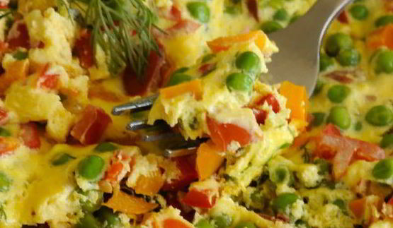 омлет с овощами