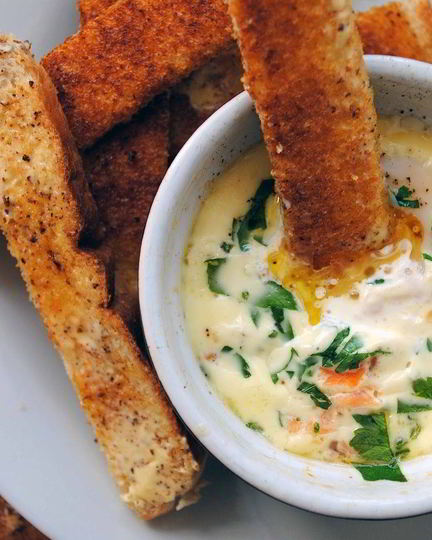 Рецепт омлета с семгой в духовке