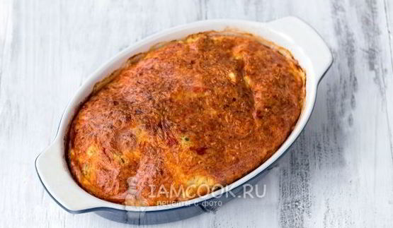 омлет с сыром в духовке