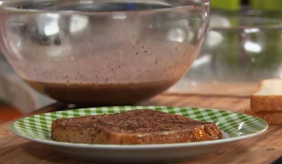 омлет с вешенками и камамбером