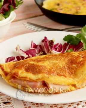 Омлет с ветчиной