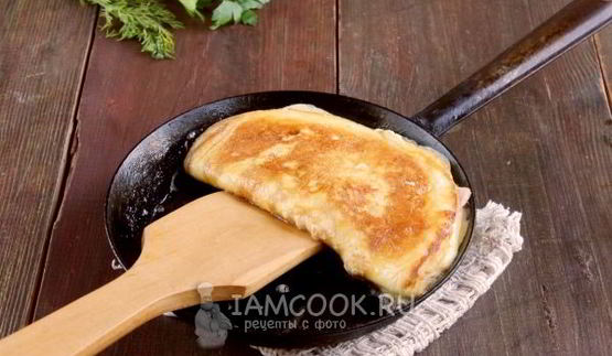 омлет с ветчиной