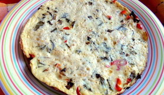 омлет со щавелем