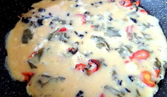 омлет со щавелем