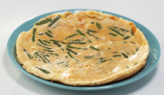 омлет со стручковой фасолью