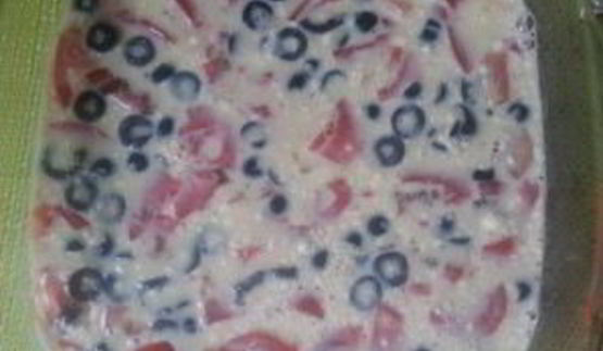 омлет в духовке с мукой