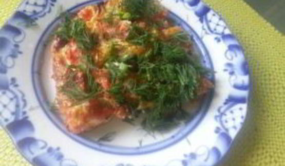 омлет в духовке с мукой