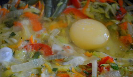 овощной омлет