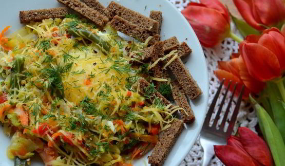 овощной омлет