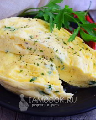 Паровой омлет в микроволновке