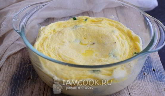 паровой омлет в микроволновке