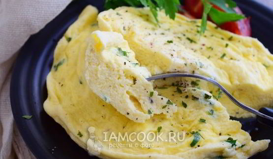 паровой омлет в микроволновке