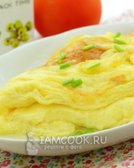 Рецепт пышного омлета на сковороде
