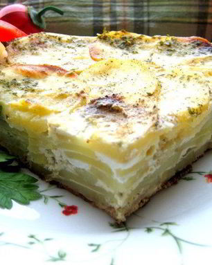 Семислойная картофельная фриттата