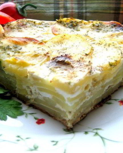 Рецепт семислойной картофельной фриттаты