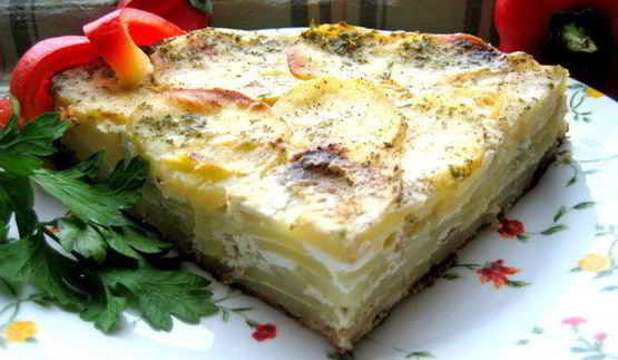 семислойная картофельная фриттата