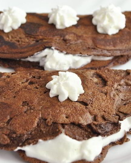 Рецепт шоколадного омлета