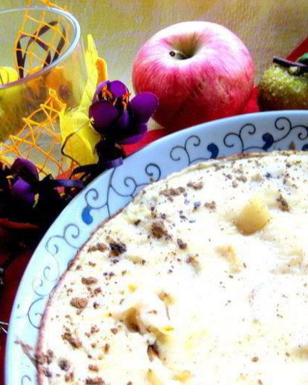 Рецепт сладкого яблочного омлета