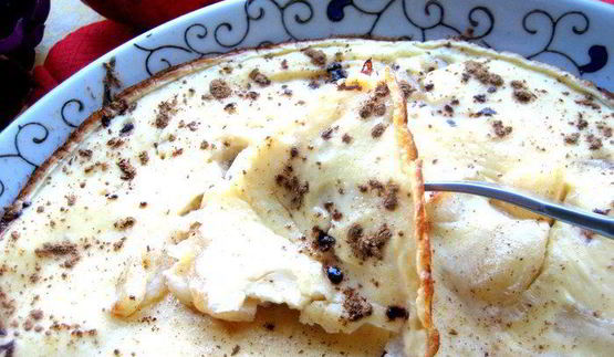 сладкий яблочный омлет