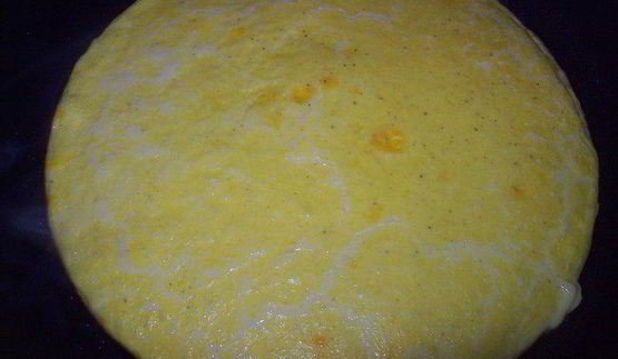 сметанный омлет с грибами