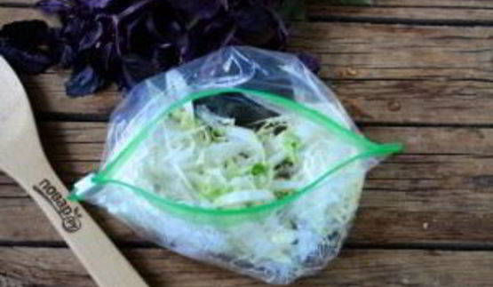 воздушный омлет в пакете