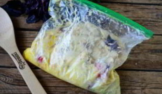 воздушный омлет в пакете