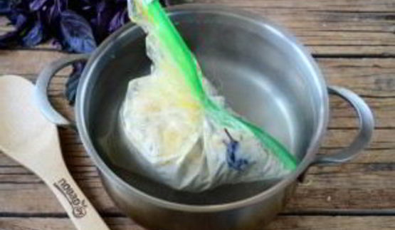 воздушный омлет в пакете