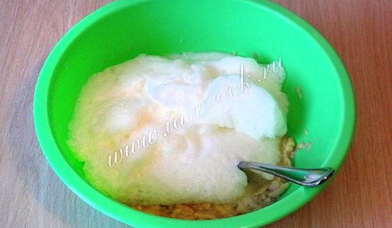 яблочный омлет