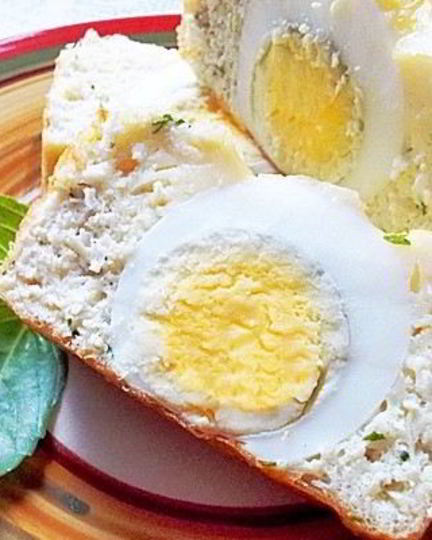 Рецепт запеченного омлета мишна с куриным мясом