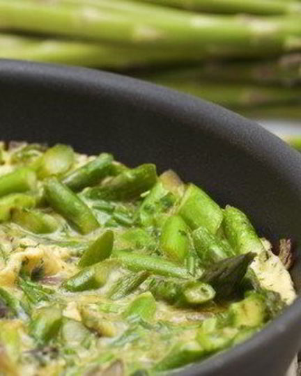 Рецепт запеченного омлета со спаржей