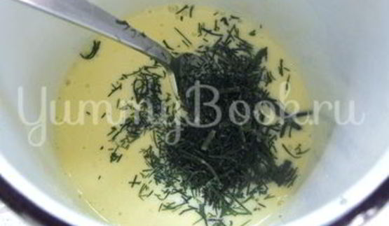 жаренный омлет с капустой