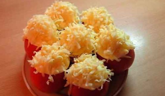 помидоры, фаршированные курицей