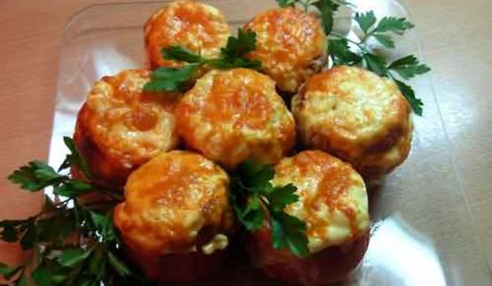 помидоры, фаршированные курицей