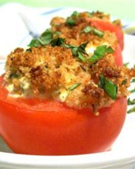 Рецепт помидоров с козьим сыром