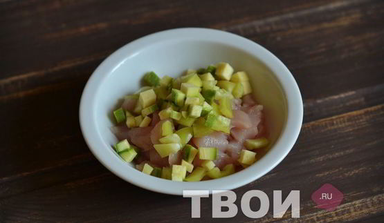 помидоры с курицей