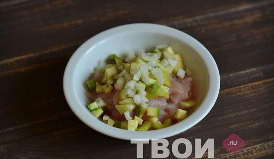 помидоры с курицей