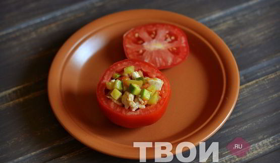 помидоры с курицей