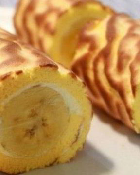 Банановый рулет с цукатами